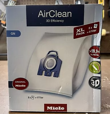 Miele AirClean XL Pack 3D GN Vacuum Cleaner Bags Pack Of 8 • $24.99