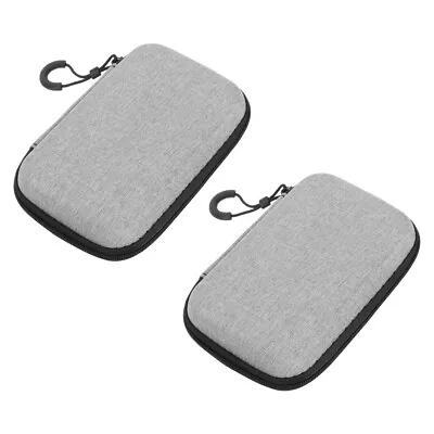 2Pcs Microphone Storage Box Lapel Mic Carrying Bag Shockproof Microphone Case • $10.73