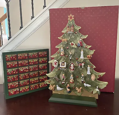 VILLEROY & BOCH Christmas Toys Memory Advent Calendar Tree 2014 With Ornaments • $350