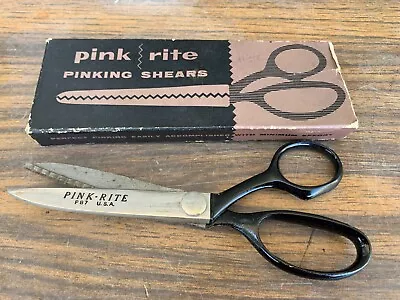 Pink Rite Model PB-7 Vintage Pinking Shears New Old Stock With Box USA Made • $24.95