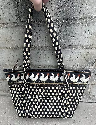 Vera Bradley Chicken Eggs Chanticleer Tote Retired 1998 Pattern Shoulder Bag VTG • $40