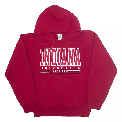 GILDAN Indiana University USA Hoodie Red Pullover Womens S • £12.99