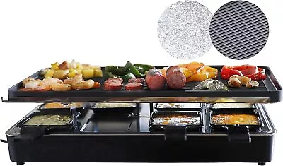 Milliard Raclette Grill For 8 - Include Granite Cooking Stone Reversible...  • £59.99