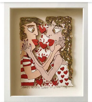 James Rizzi 1982 Lithograph “look Of Love” Signed And Numbered • $2000