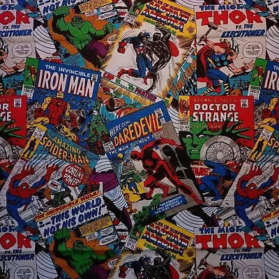 Fat Quarters Camelot Marvel Comic Book 100% Cotton Fabric FQ • $3.99