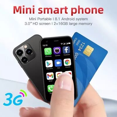 Mini Android 6.0 Mobile Phone 2.4'' Screen HD Camera 2/3G GSM Dual SIM CellPhone • $65.09