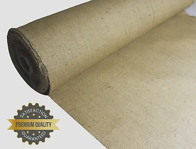 1 Mtr 36  Wide 15oz Heavy Duty Spring Canvas Hessian Upholstery Fabric Tarpaulin • £7.29