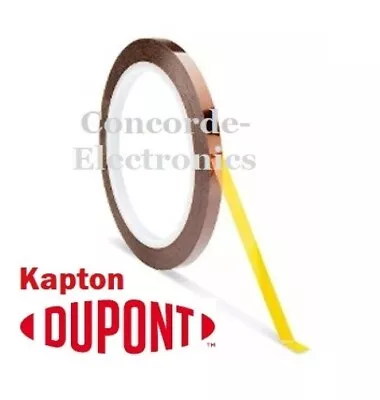 1/4 X 36yd. Kapton Polyimide Hi-Temp Masking Tape / 6.3mm / Overstock / REG $16 • $7.10