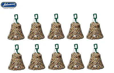 10 Pack Johnsons Canary Seed Bells Finches Linnets Cage Bird Treat 34g • £10.49