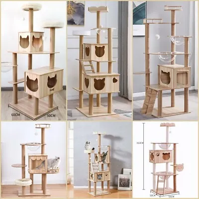 Cat Tree Tower Scratching Post Scratcher Cats Condo House Bed Furniture • $139