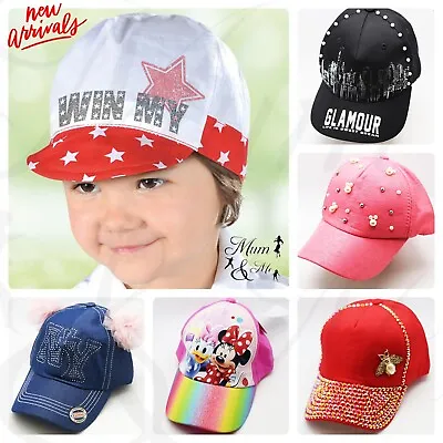 £4.99 • Buy Girls Baby Toddler Baseball Caps Sun Summer Hat Disney Adjustable 