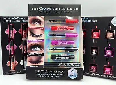 Color Workshop Makeup Lash Lip Gloss Polish Gift Vault Party Set Of 3 • $12.44
