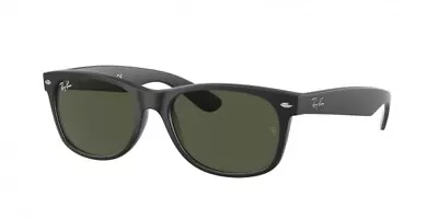 Ray-Ban New Wayfarer Classic Matte Black / Green 58mm Sunglasses RB2132 622 58 • $99.99