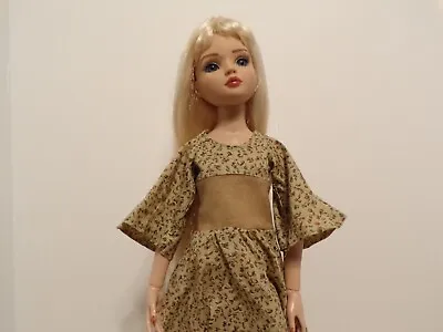 Ellowyne Wilde Doll Outfit Handmade Long Floral Dress With Suede At The Waist • $8