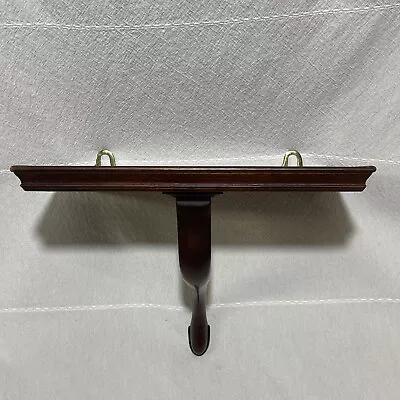 Colonial Williamsburg Restoration Virginia Chippendale Style Mahogany Wall Shelf • $69.99