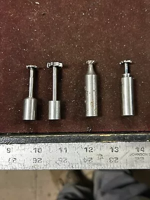 MACHINIST TOOL LATHE MILL Lot Of Slot Cutting End Mills 1 Is A Dove Tail Cutter • $9.99