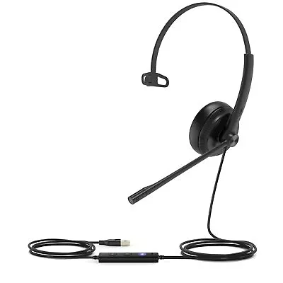 Yealink UH34 Mono Teams Headset Wired Head-band Office/Call Center USB Type-A... • £40.33