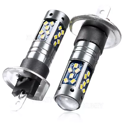 Universal Mini LED Car Lights H1 Bulbs Headlight Replacement Auto Van Fog Lamps • $9.38