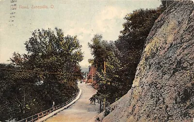 Zanesville Ohio 1909 Postcard Dug Road Muskingum County • $6.05