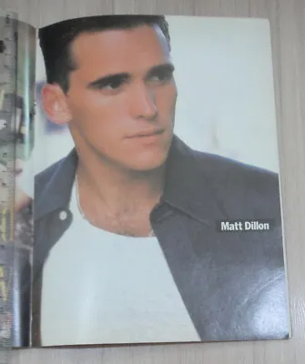 MATT DILLON - Don Jognson Mickey Rourke PIN UP POSTER Thailand Magazine Clipping • $12.99