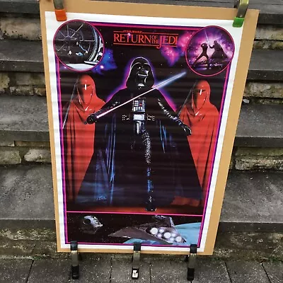 Vintage Unused 1983 Star Wars Return Of The Jedi Poster 22x34 Original Rolled • $49