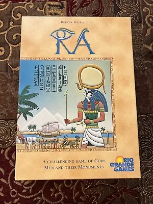 Rio Grande Games RA  1999 Reiner Knizia. Egyptian History-Sun God Ra-complete! • $89.99