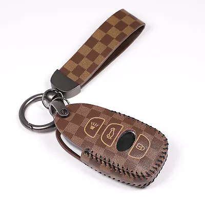 Brown Leather For Subaru Forester BRZ WRX Forester 4 Buttons Key Fob Case Cover • $12