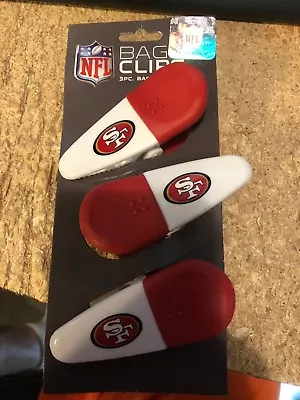 San Francisco 49ers--magnetic Chip Clips---- Set Of 3 • $9.90