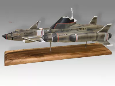 Shadow Skydiver 1 UFO 1973 Gerry Anderson Solid Wood Handmade Desktop Model • £285.66