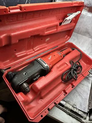 Milwaukee 1680-20  1/2  Super Hawg Corded Drill With Carrying Case Tested • $251.70