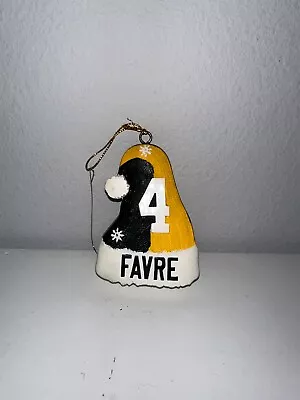 Green Bay Packers Brett Farve Santa Hat Christmas Ornament • $20.99