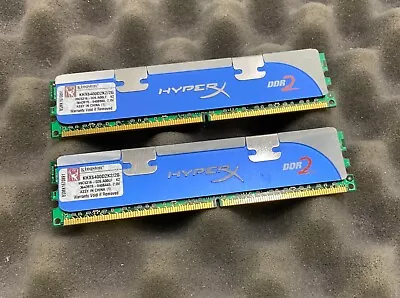 £9.99 • Buy 2GB Kit (2 X 1GB) Kingston HyperX KHX6400D2K2/2G PC2-6400U DDR2 Computer Memory
