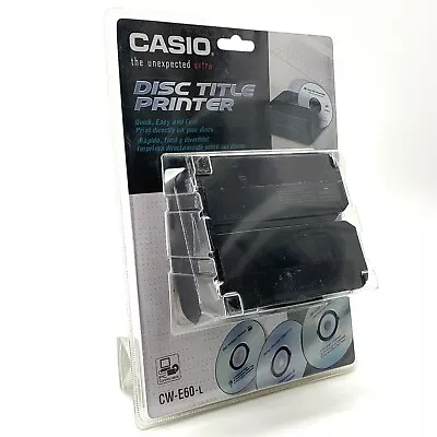 Casio CW-E60-L CD DVD Disc Title Thermal Printer • $169.97