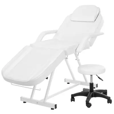 72  Adjustable Facial Massage Table Bed Chair Beauty Salon Spa Equipment-White • $177.79