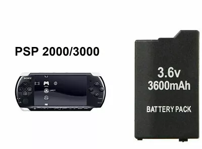 £6.95 • Buy 3.6V 3600mAh Replacement Rechargeable Battery Compatible Sony PSP-2000 / 3000