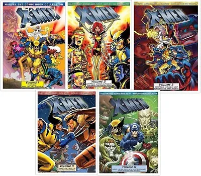 X-Men The Animated Series Complete Volume Vol 1 2 3 4 5 Fox Kids 92 To 97 Season • $72.68