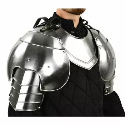 Medieval Authentic Gothic Pauldrons Metal Shoulder Armor Antique Knight DP26 • $120