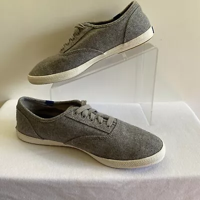 KEDS Mens Sneakers Gray Wool Blend Size 9 Lace Up Shoes • $39.99