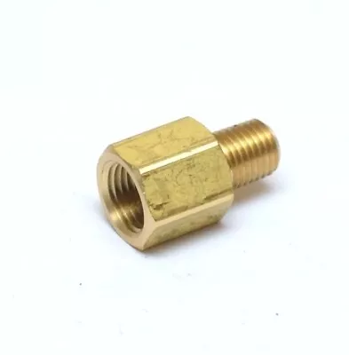 Reducer Npt Pipe Adapter 1/8 Female To 1/16 Npt Male Brass Water Air Gas Fuel • $9.52