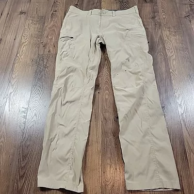 Eddie Bauer First Ascent Pants Mens 36x34 Beige Hiking Outdoors Stains Flaws* • $17.75