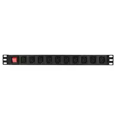 10 Way IEC C13 To UK Plug 19  1U Horizontal Rack Mount Power Distribution Unit • £32.99