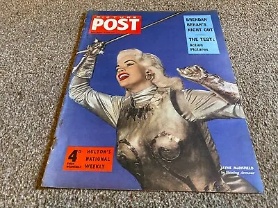 Framed Picture Post Magazine Cover Page 14x11 Jayne Mansfield • £28.99