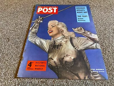 Ppobk32 Picture Post Magazine Cover Page 14x11 Jayne Mansfield • £14.99