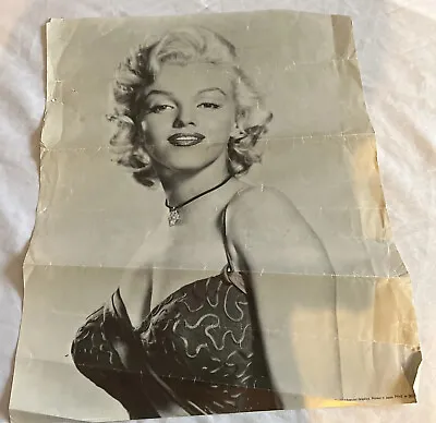 Vintage Marilyn Monroe Poster 20 X 16  1989 Advanced Graphics  Print # 382 • $7