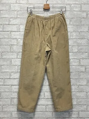 Women’s Petite Cabin Creek Elastic Corduroy Pants Beige Size 12P 100% Cotton • $15.99