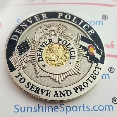 Denver Police Department Peer Support Unit Challenge Coin 1 3/4  NEW In Package • $16.25