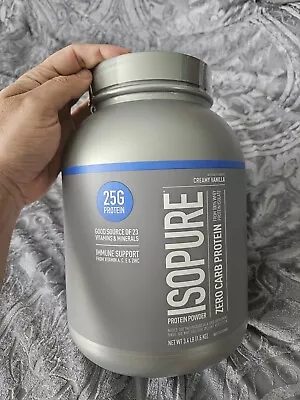 Isopure Zero Carb Protein Powder Creamy Vanilla Flavor - 25g Protein - 3.4 Lbs • $69