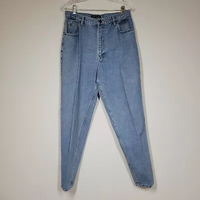 Vintage 80s Gloria Vanderbilt 14 High-waist Pleat Mom Jeans Tapered Leg 30x29 • $20