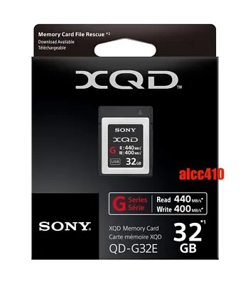 $179.95 • Buy Sony 32GB XQD G-Series Memory Card QD-G32E Read : 440MB/s Write 400MB/s 4K AU