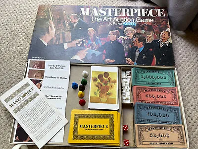 £29.90 • Buy Vintage MASTERPIECE The Art Auction Game Board Game By Parker COMPLETE VGC